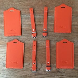 Sodsay Leather 4 Luggage Tag, Baggage Travel Tags